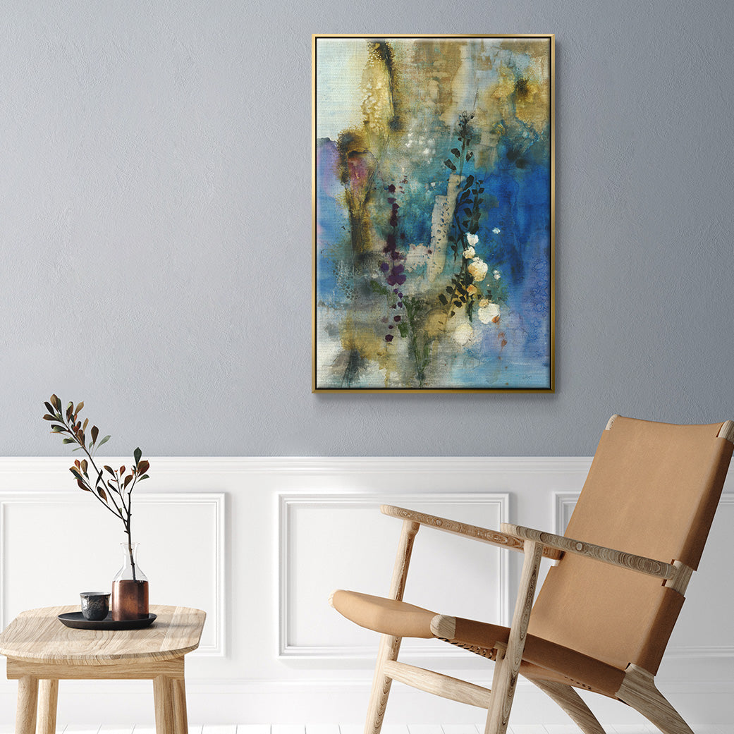 Immerge I - Floater Framed Canvas Print