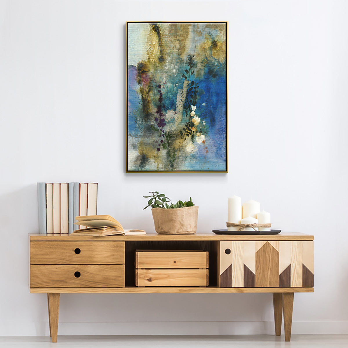 Immerge I - Floater Framed Canvas Print