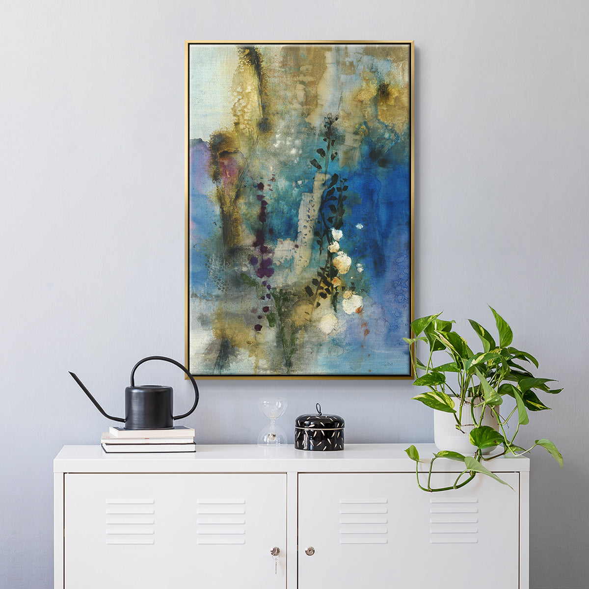 Immerge I - Floater Framed Canvas Print
