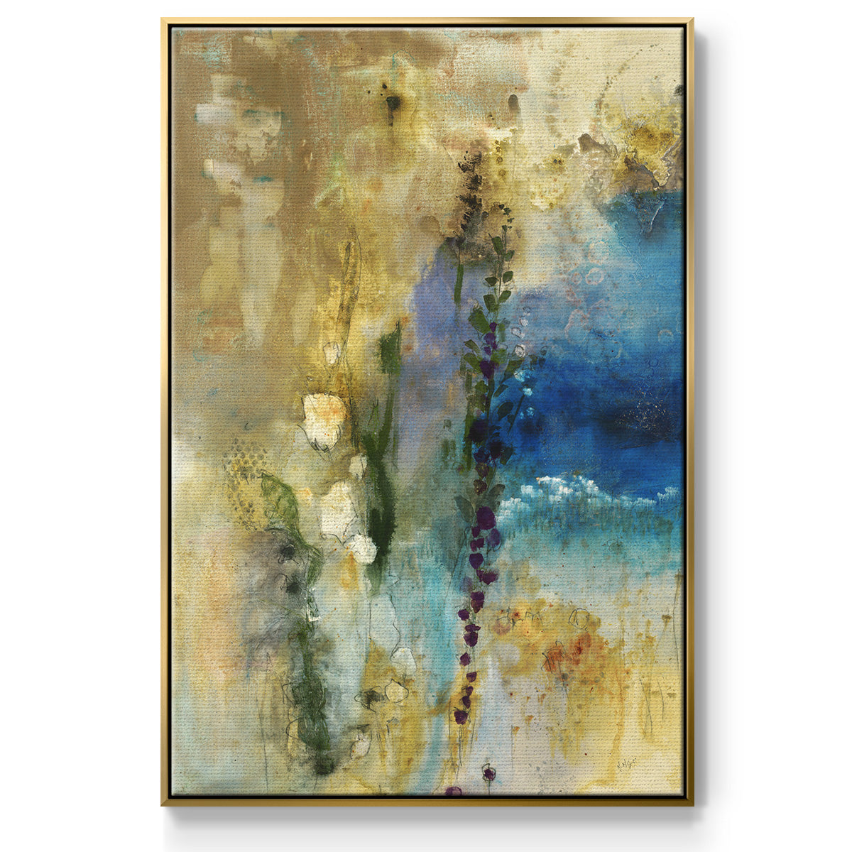 Immerge II - Floater Framed Canvas Print