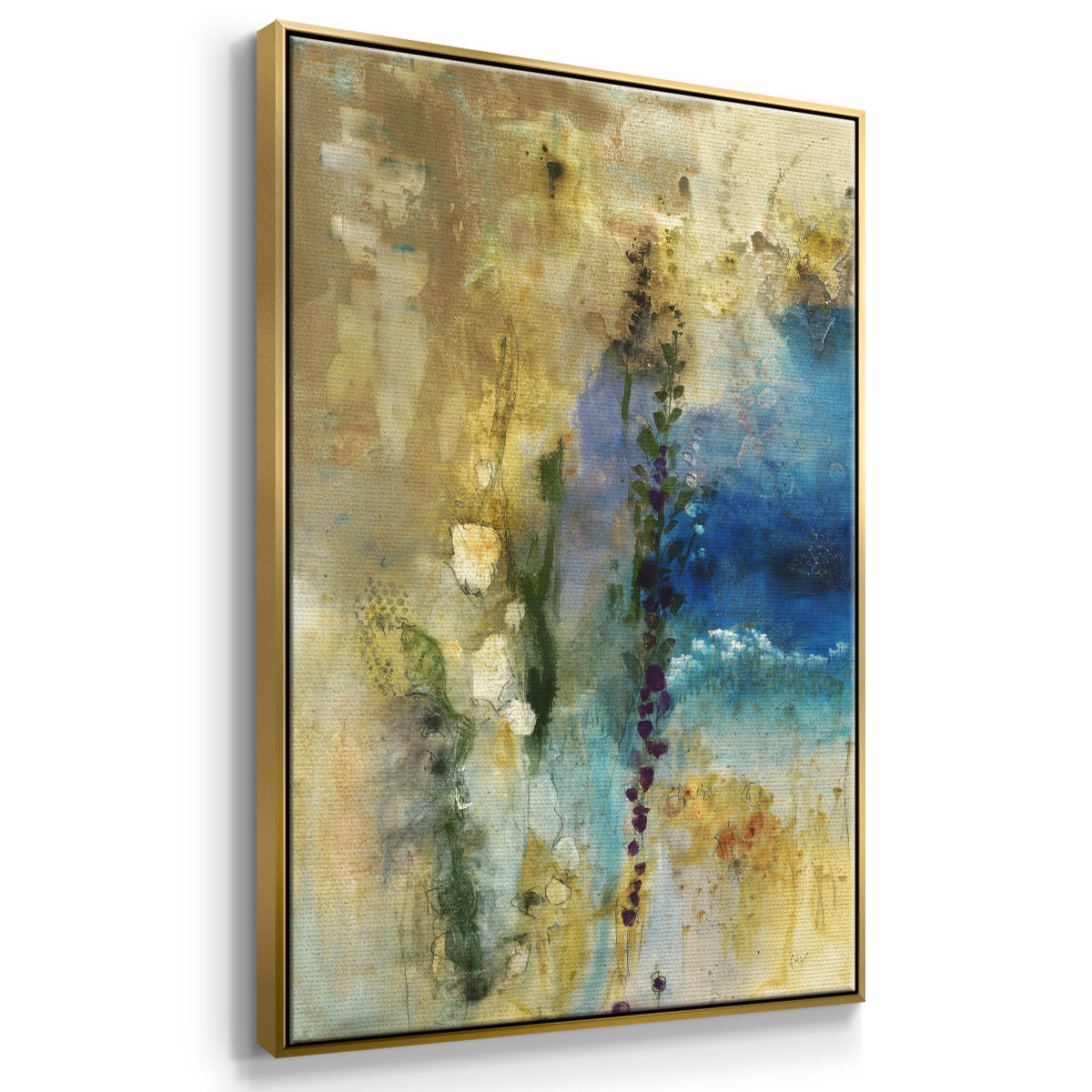Immerge II - Floater Framed Canvas Print