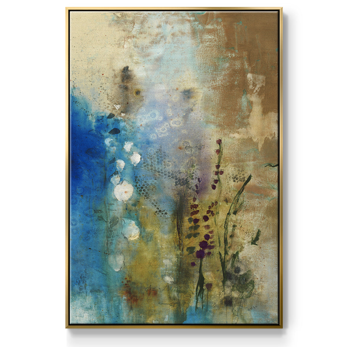Immerge III - Floater Framed Canvas Print