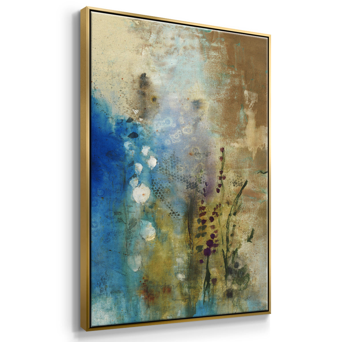 Immerge III - Floater Framed Canvas Print