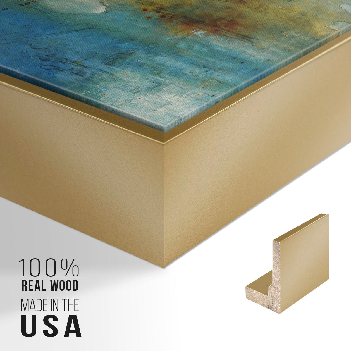 Immerge III - Floater Framed Canvas Print