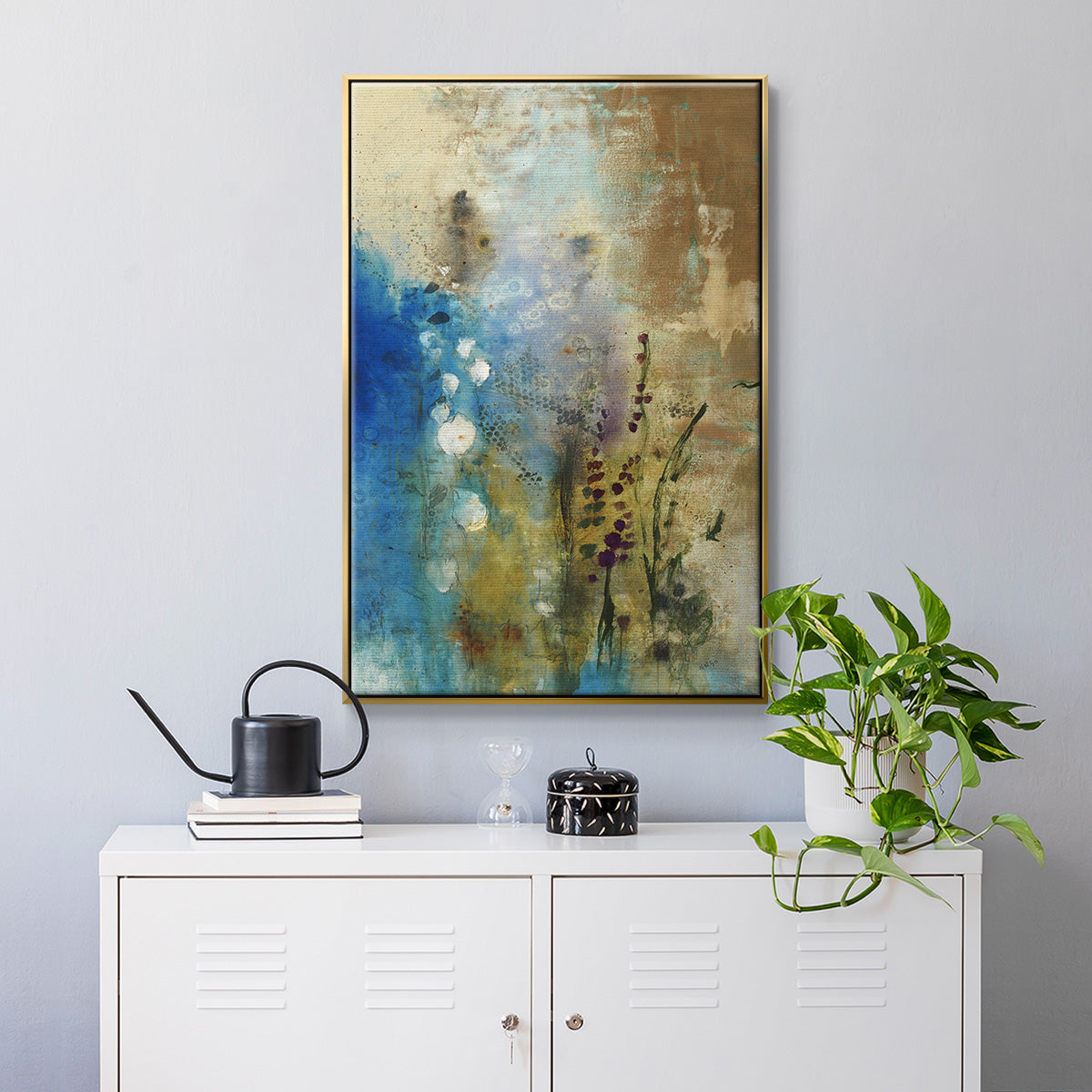Immerge III - Floater Framed Canvas Print