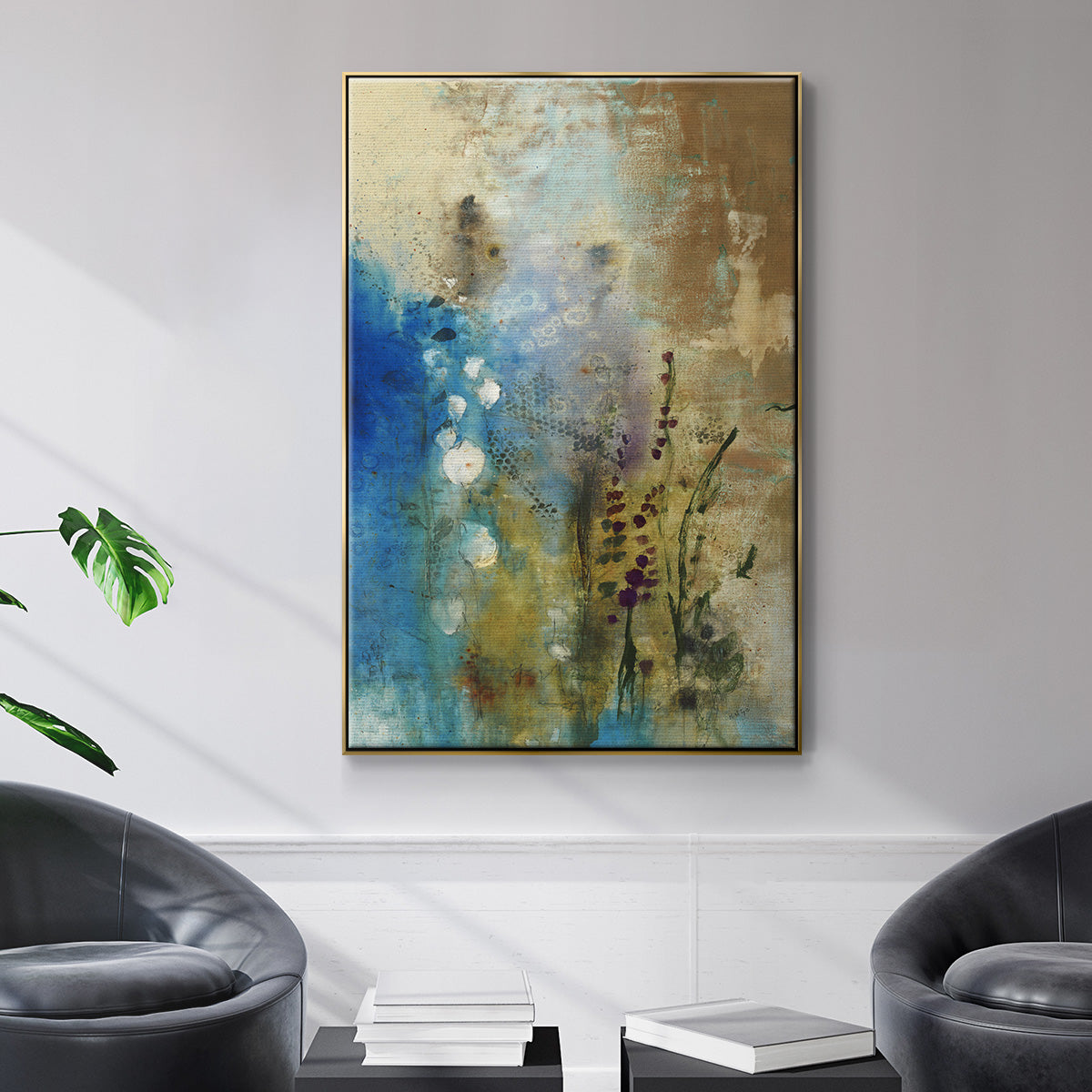 Immerge III - Floater Framed Canvas Print