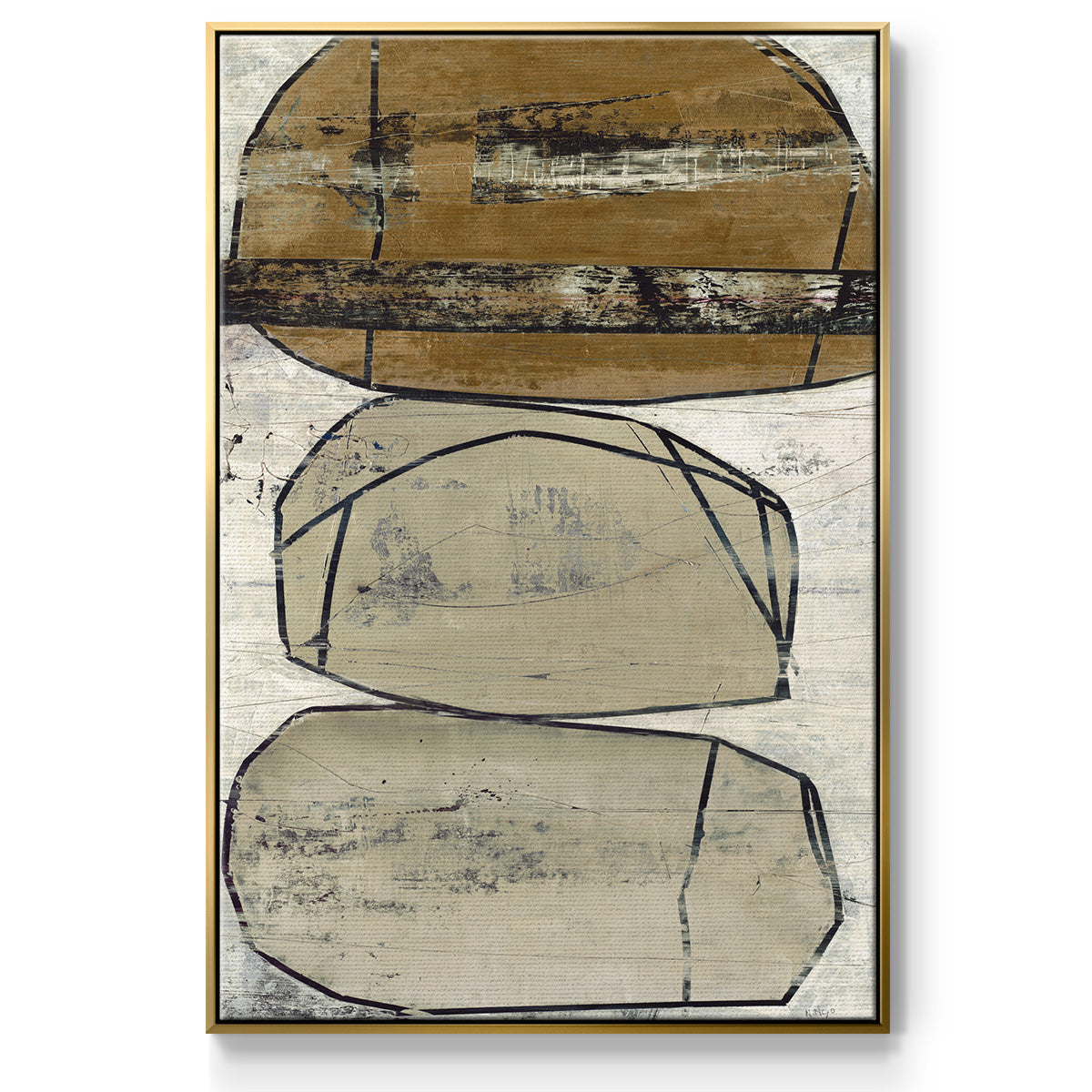 Dim Sum I - Floater Framed Canvas Print
