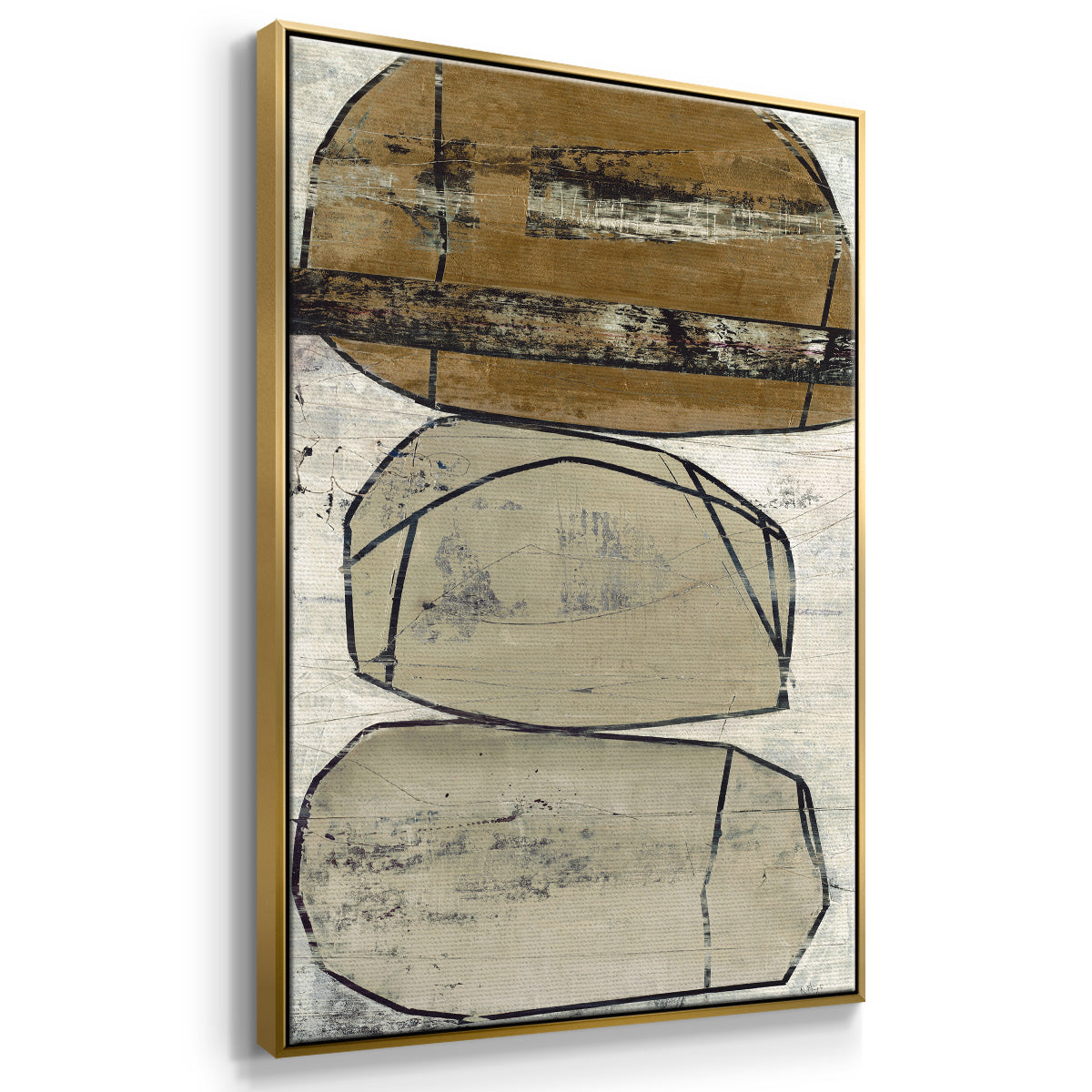 Dim Sum I - Floater Framed Canvas Print