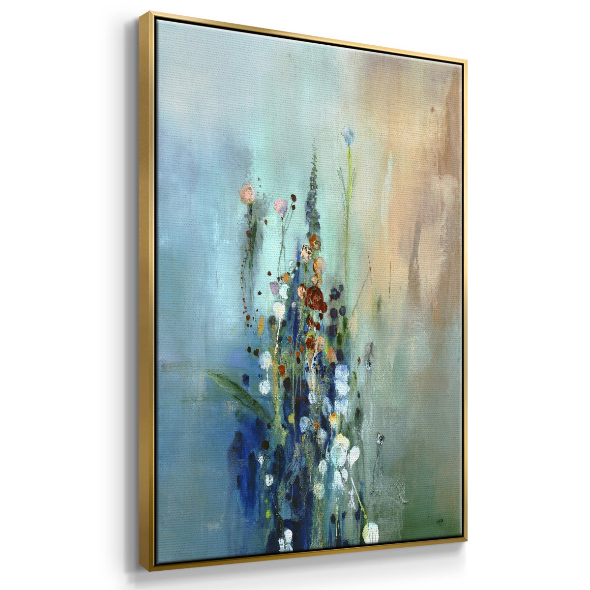 Current Air I - Floater Framed Canvas Print