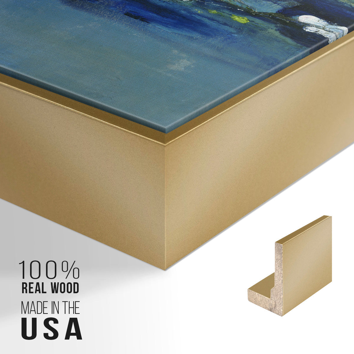 Current Air I - Floater Framed Canvas Print