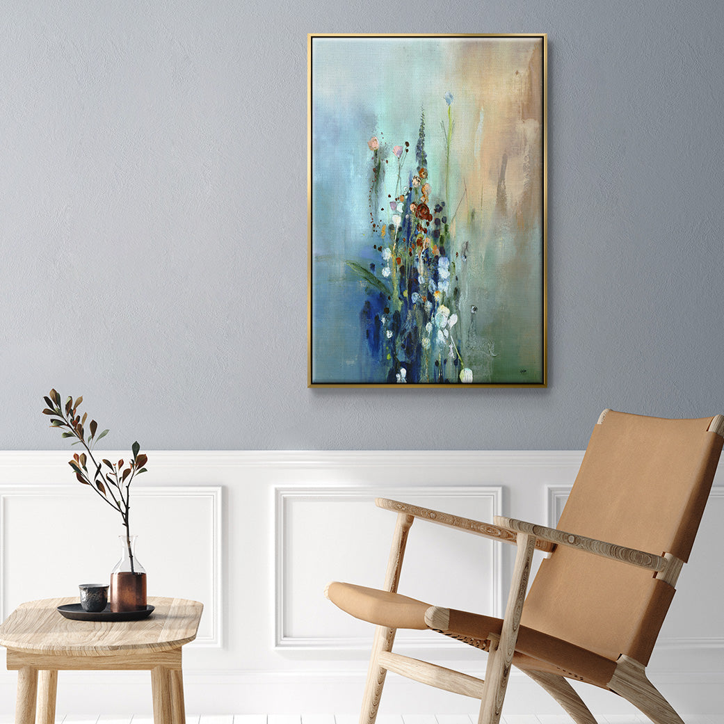 Current Air I - Floater Framed Canvas Print