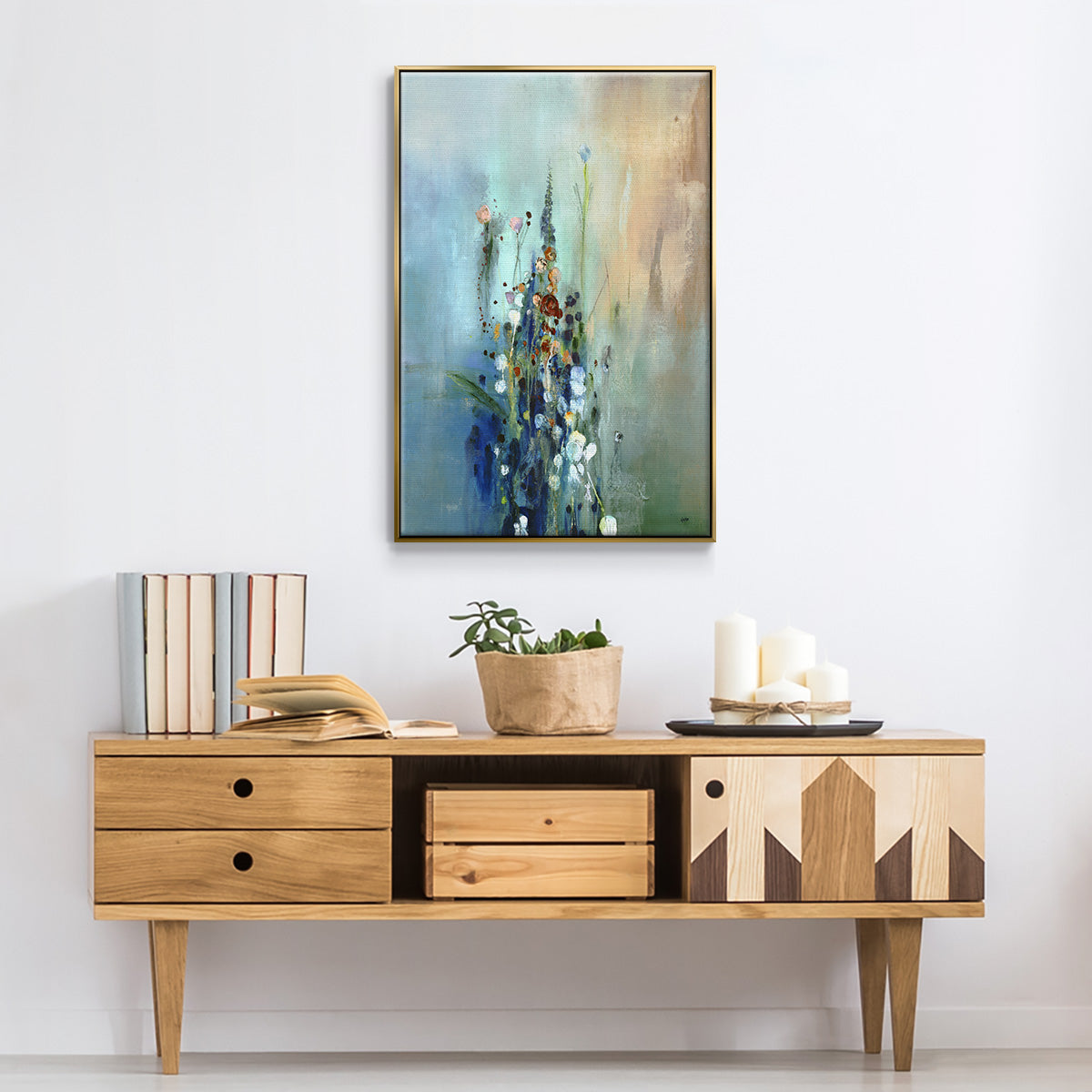 Current Air I - Floater Framed Canvas Print