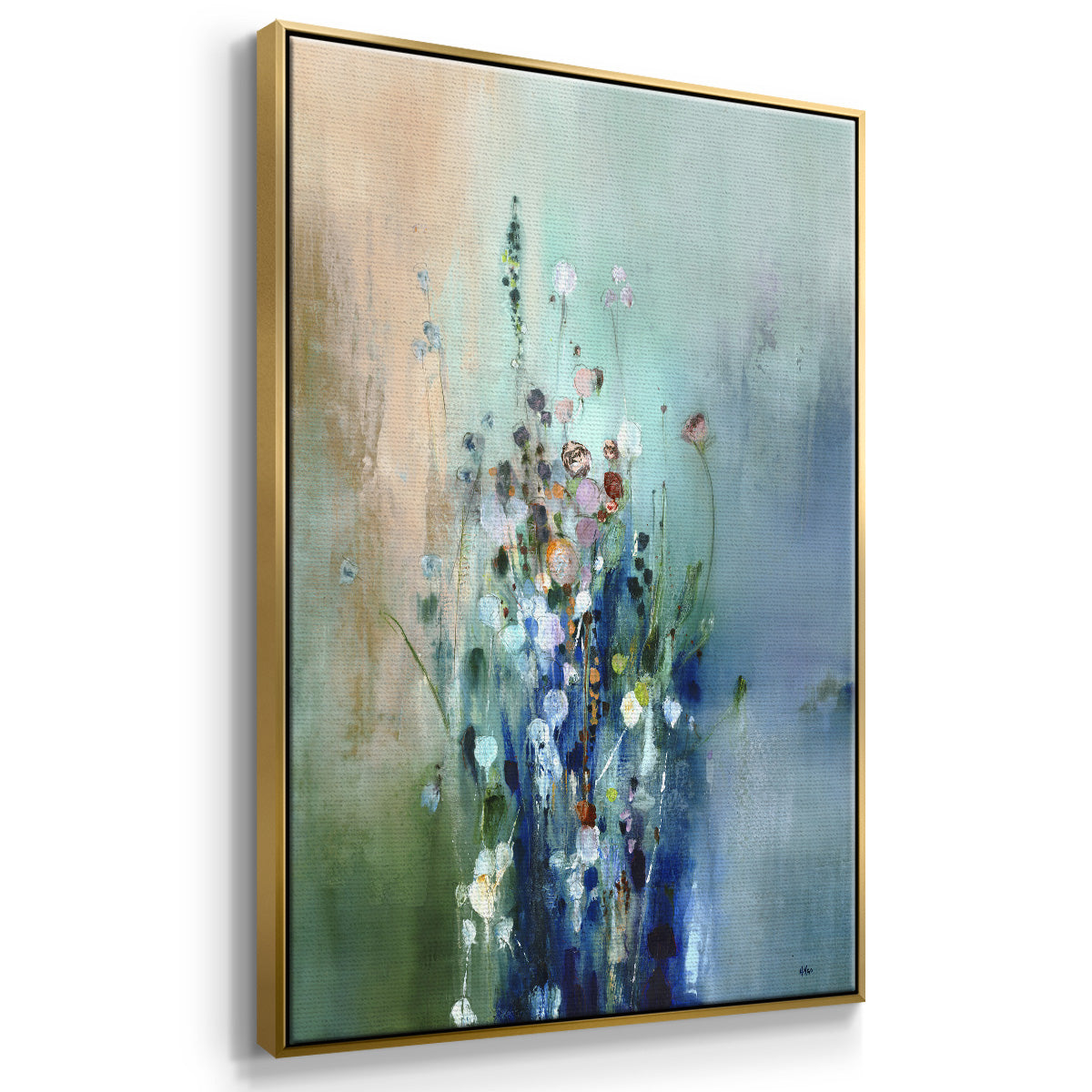 Current Air II - Floater Framed Canvas Print