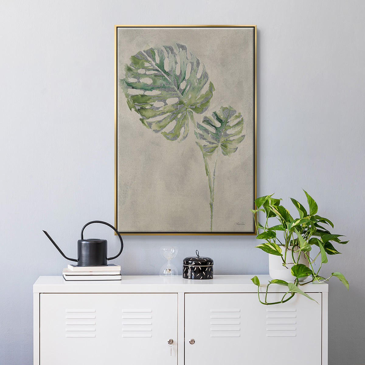 Fresh Unfolds III - Floater Framed Canvas Print