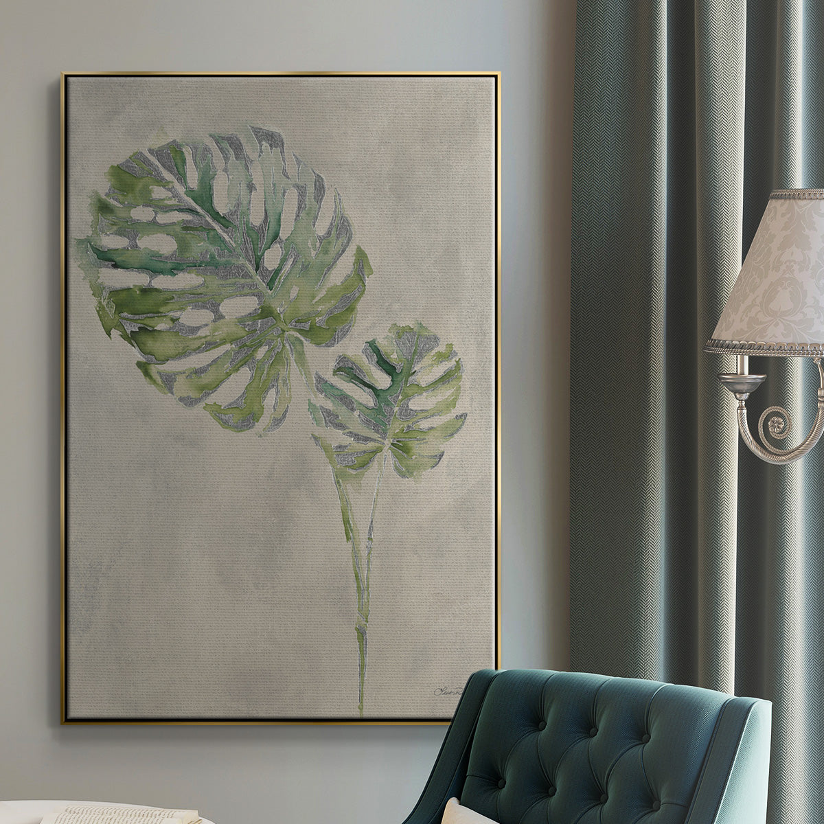 Fresh Unfolds III - Floater Framed Canvas Print