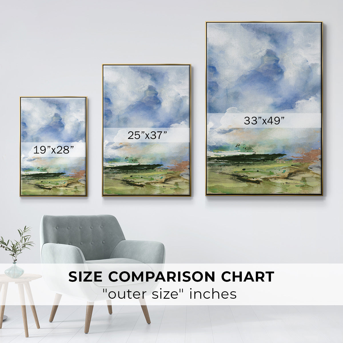 Spring Air II - Floater Framed Canvas Print
