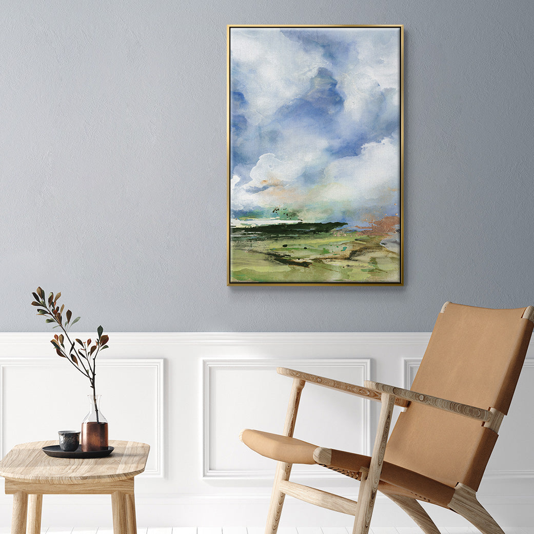 Spring Air II - Floater Framed Canvas Print