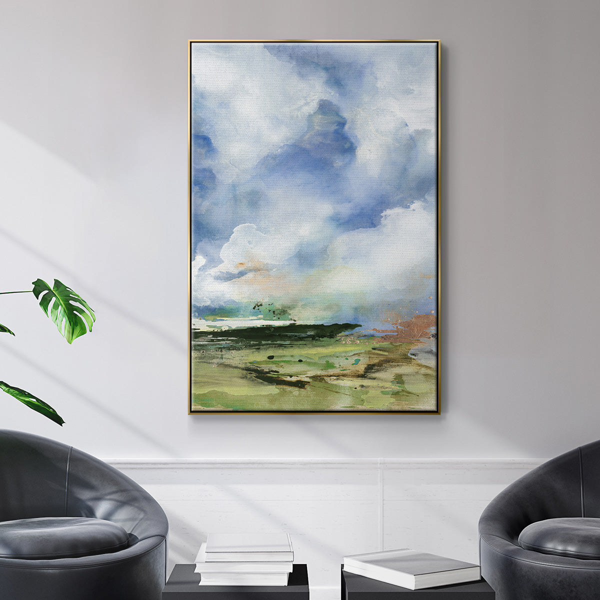 Spring Air II - Floater Framed Canvas Print