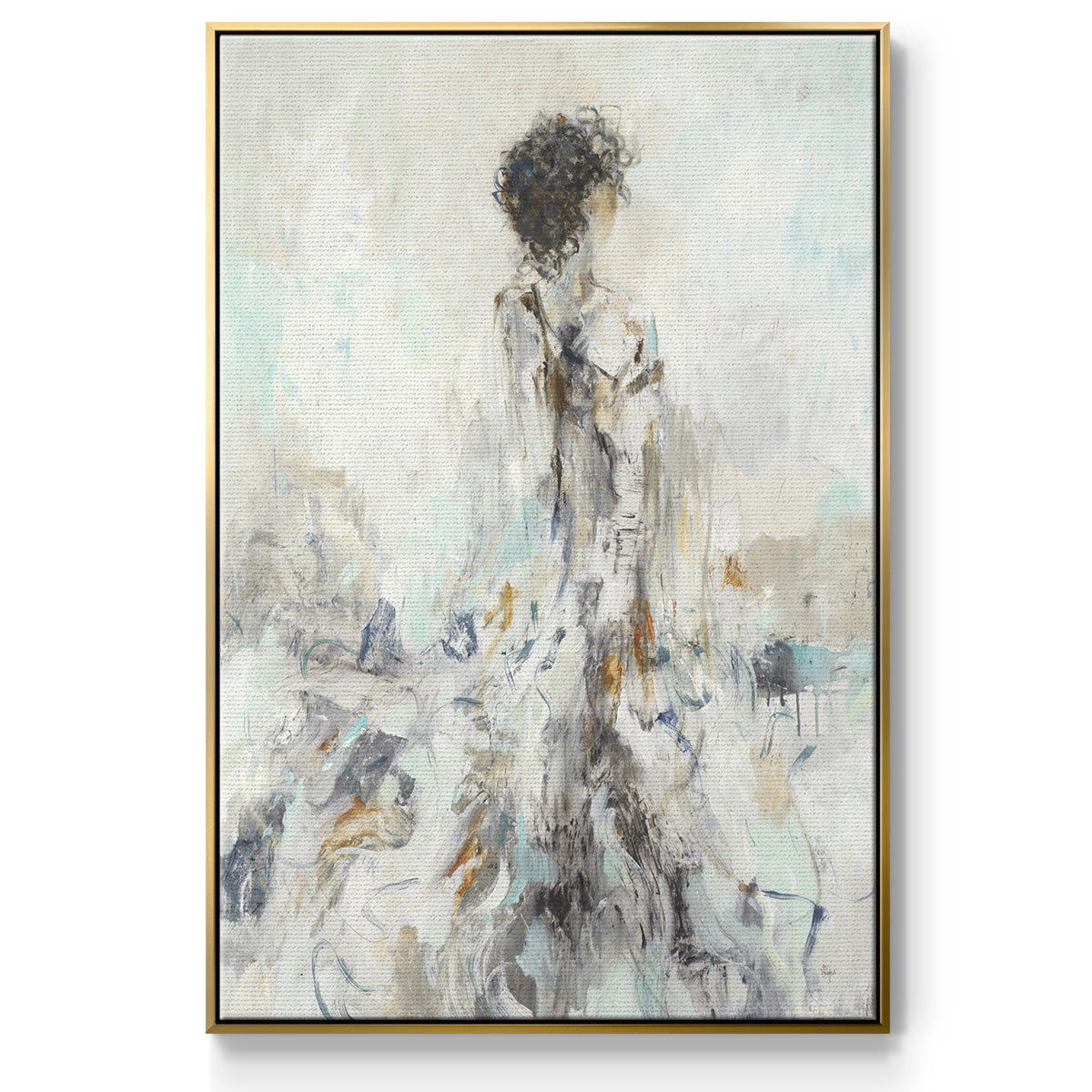 Romantic Reflection II - Floater Framed Canvas Print