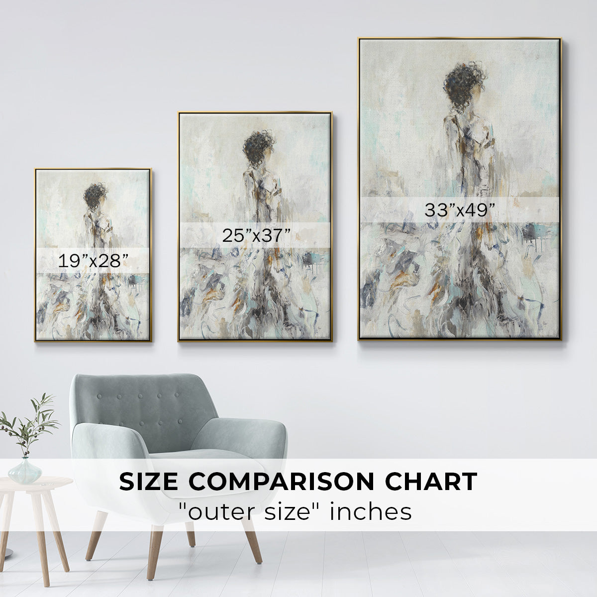 Romantic Reflection II - Floater Framed Canvas Print