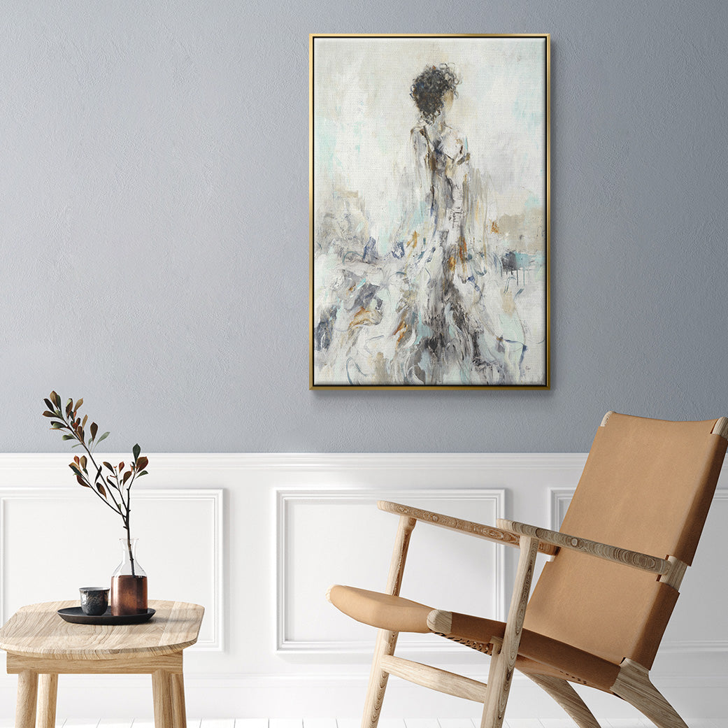 Romantic Reflection II - Floater Framed Canvas Print