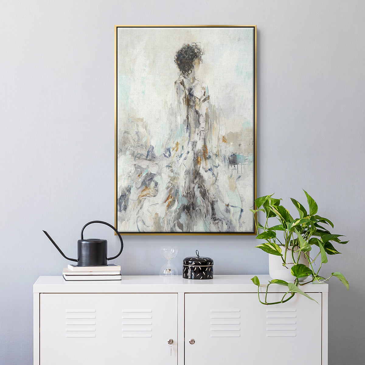 Romantic Reflection II - Floater Framed Canvas Print