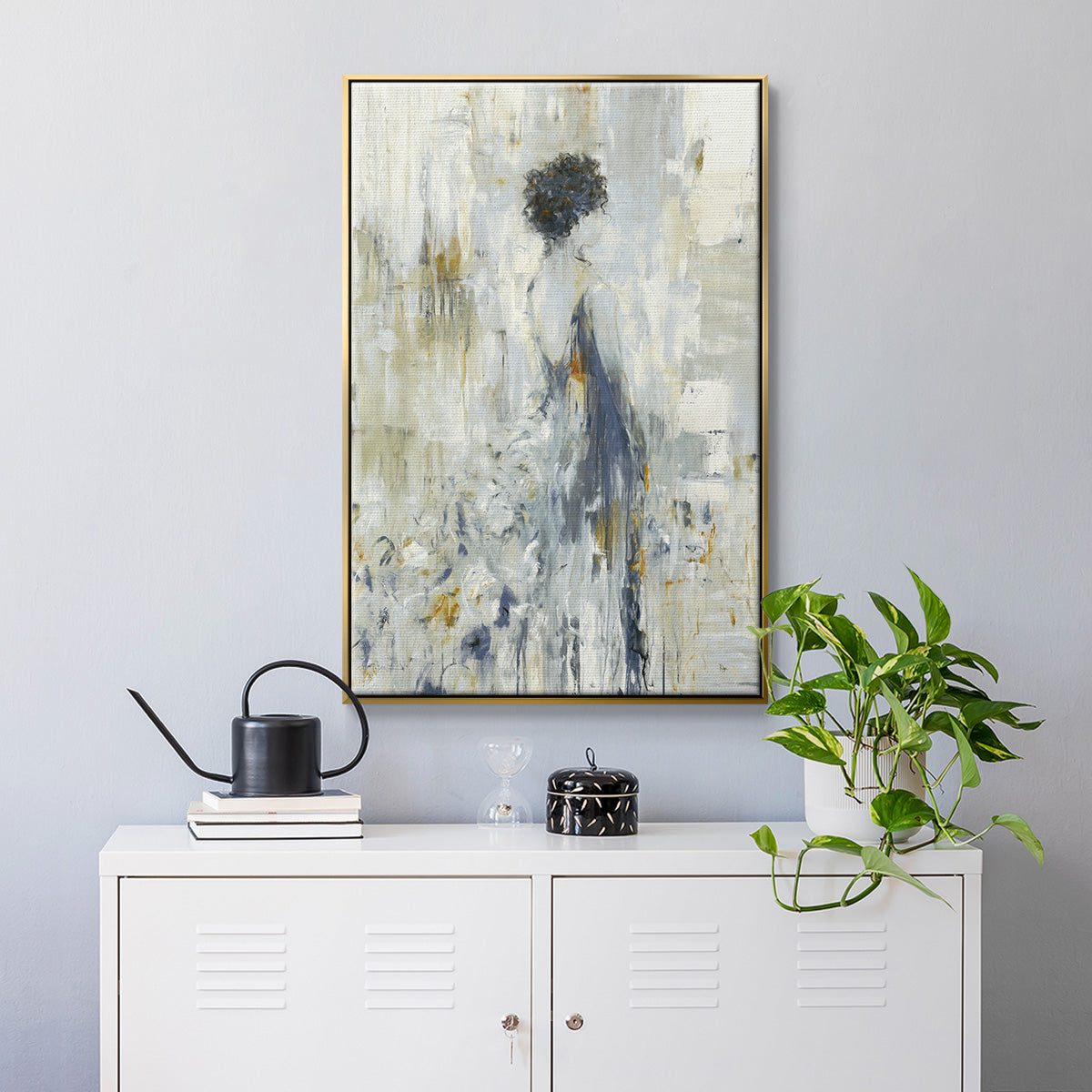 Fond Reflections - Floater Framed Canvas Print