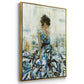 Fluid Beauty - Floater Framed Canvas Print