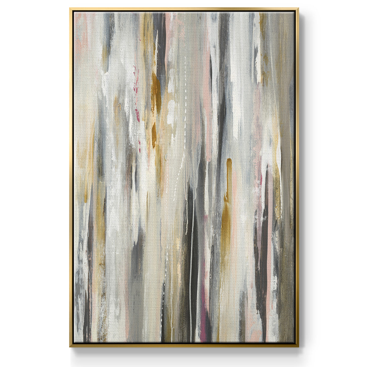 Color Ripple - Floater Framed Canvas Print