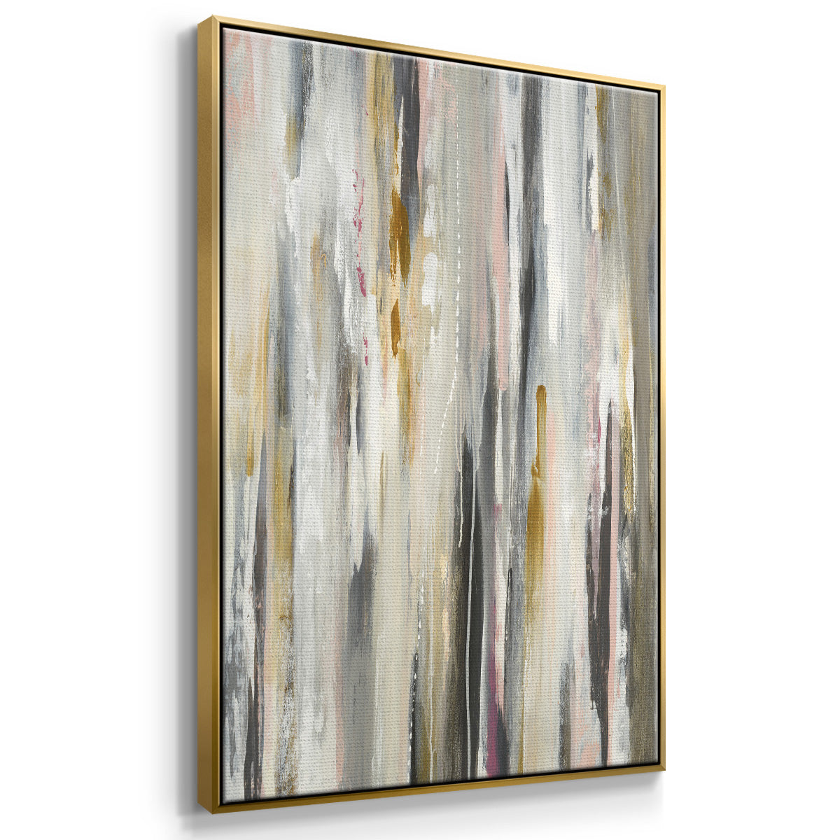 Color Ripple - Floater Framed Canvas Print