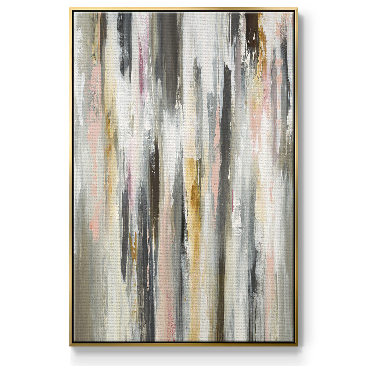Color Ripple II - Floater Framed Canvas Print