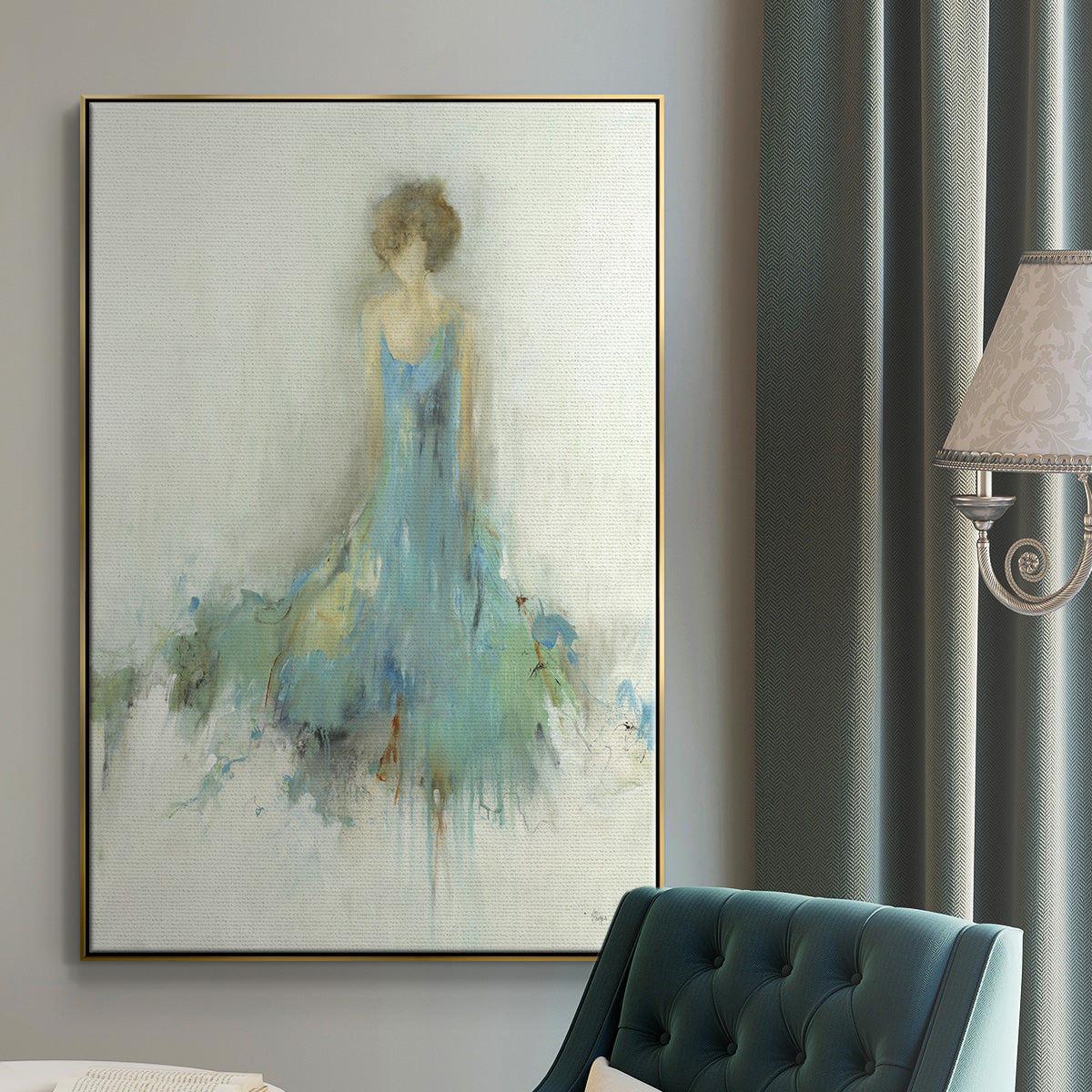 Reflection on You - Floater Framed Canvas Print