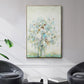 Textured Bouquet - Floater Framed Canvas Print