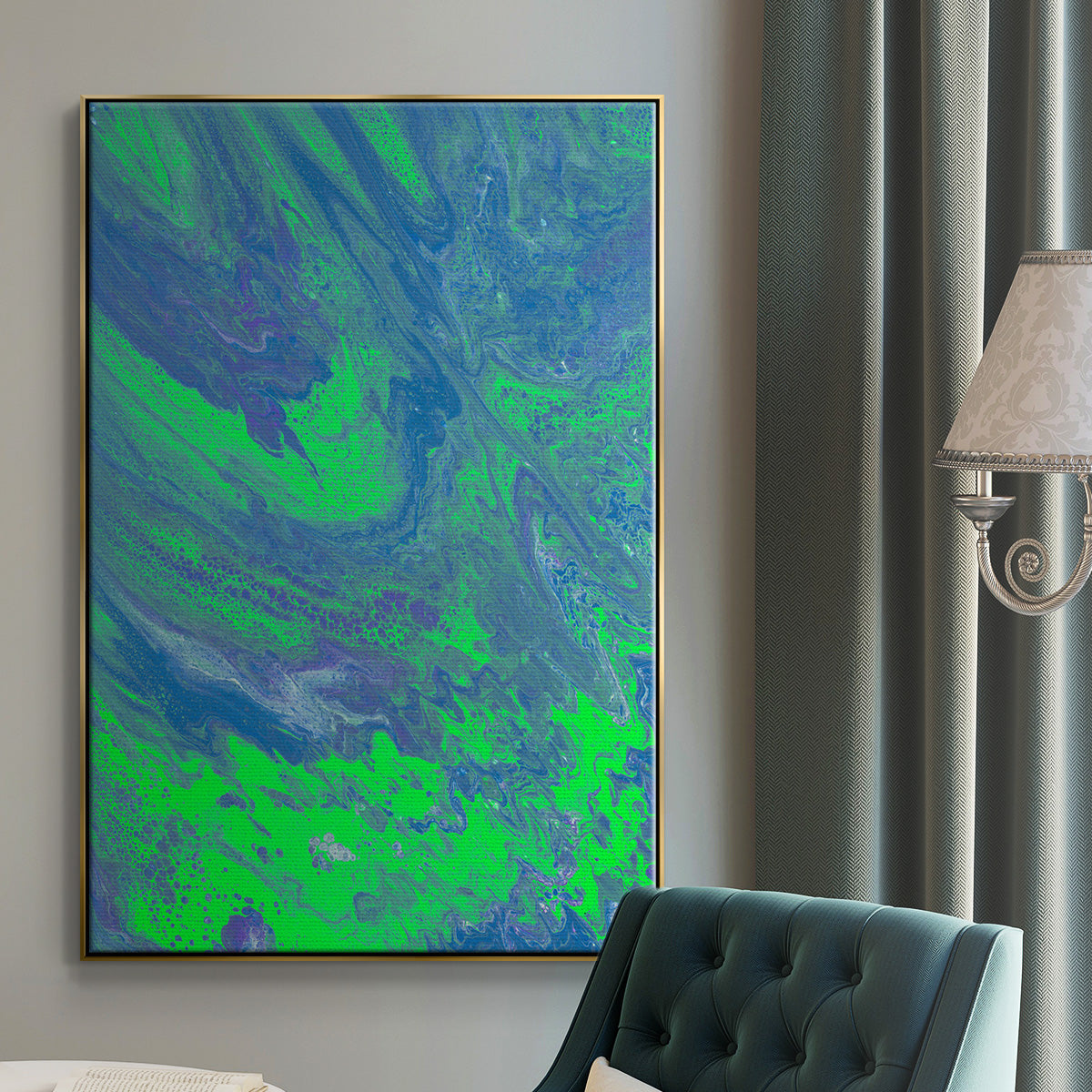 M93 - Floater Framed Canvas Print