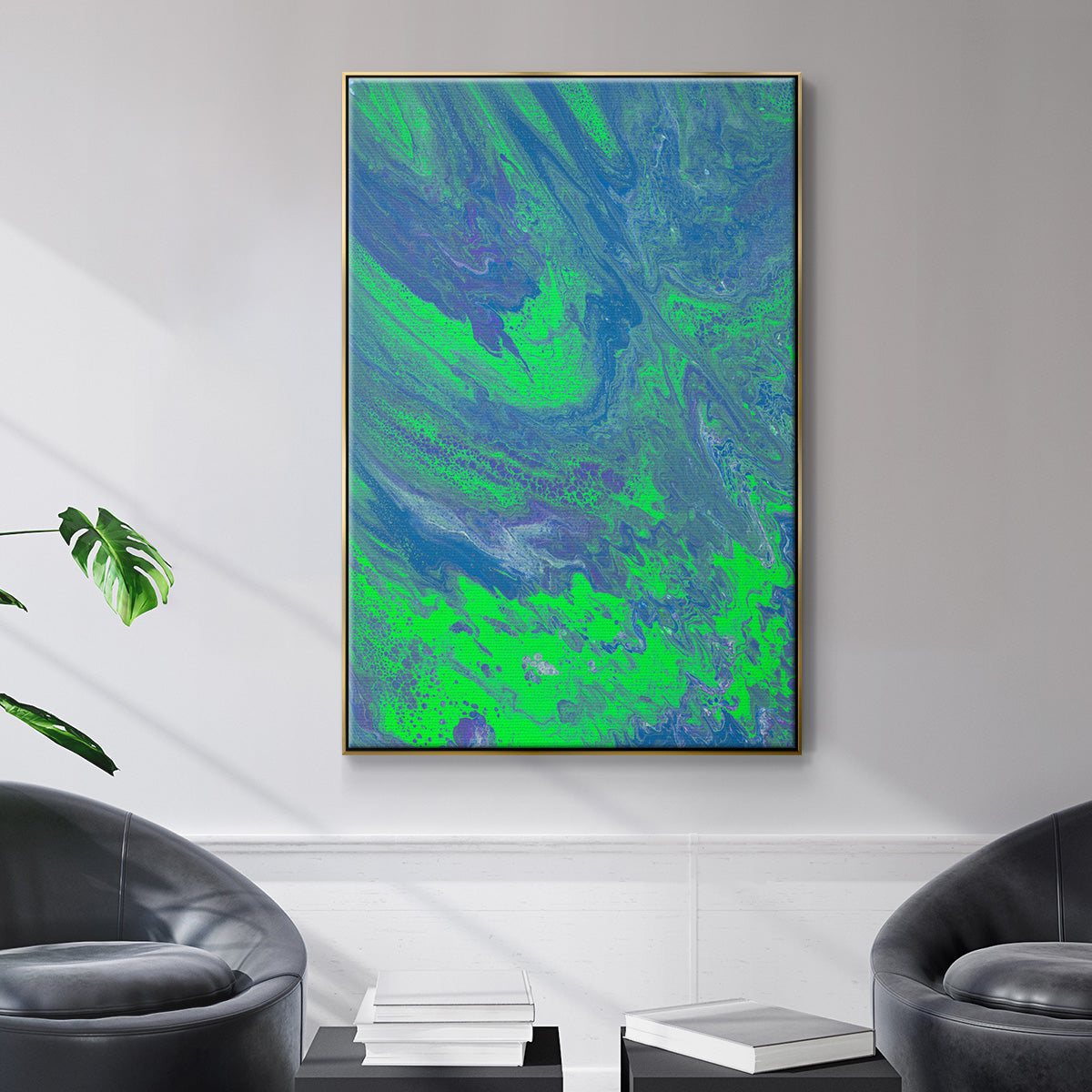 M93 - Floater Framed Canvas Print
