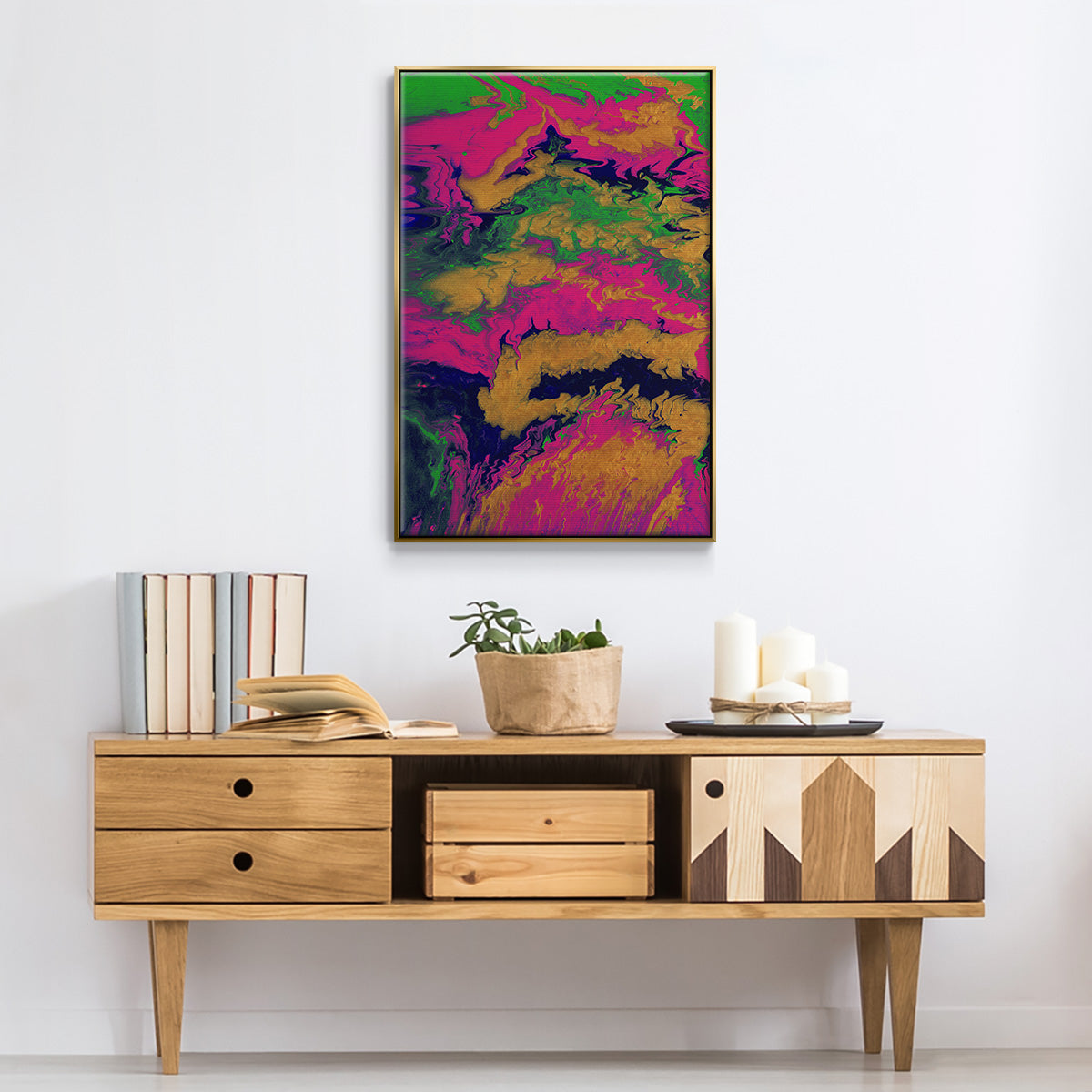 M48 - Floater Framed Canvas Print