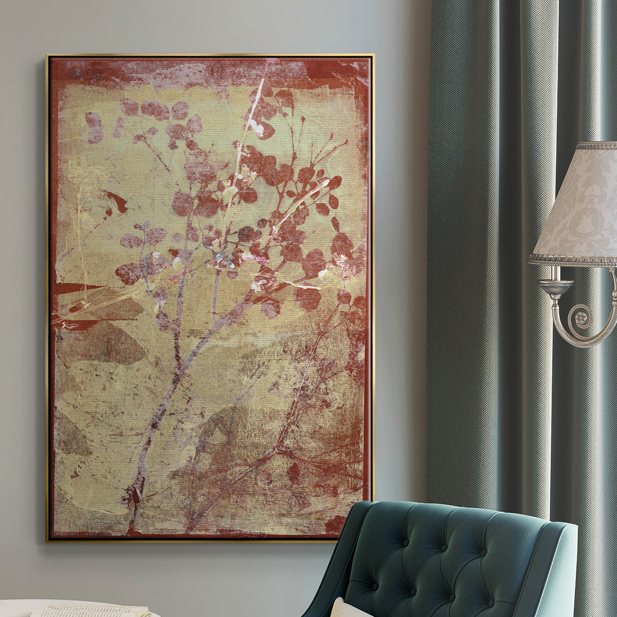 Boundless IV - Floater Framed Canvas Print