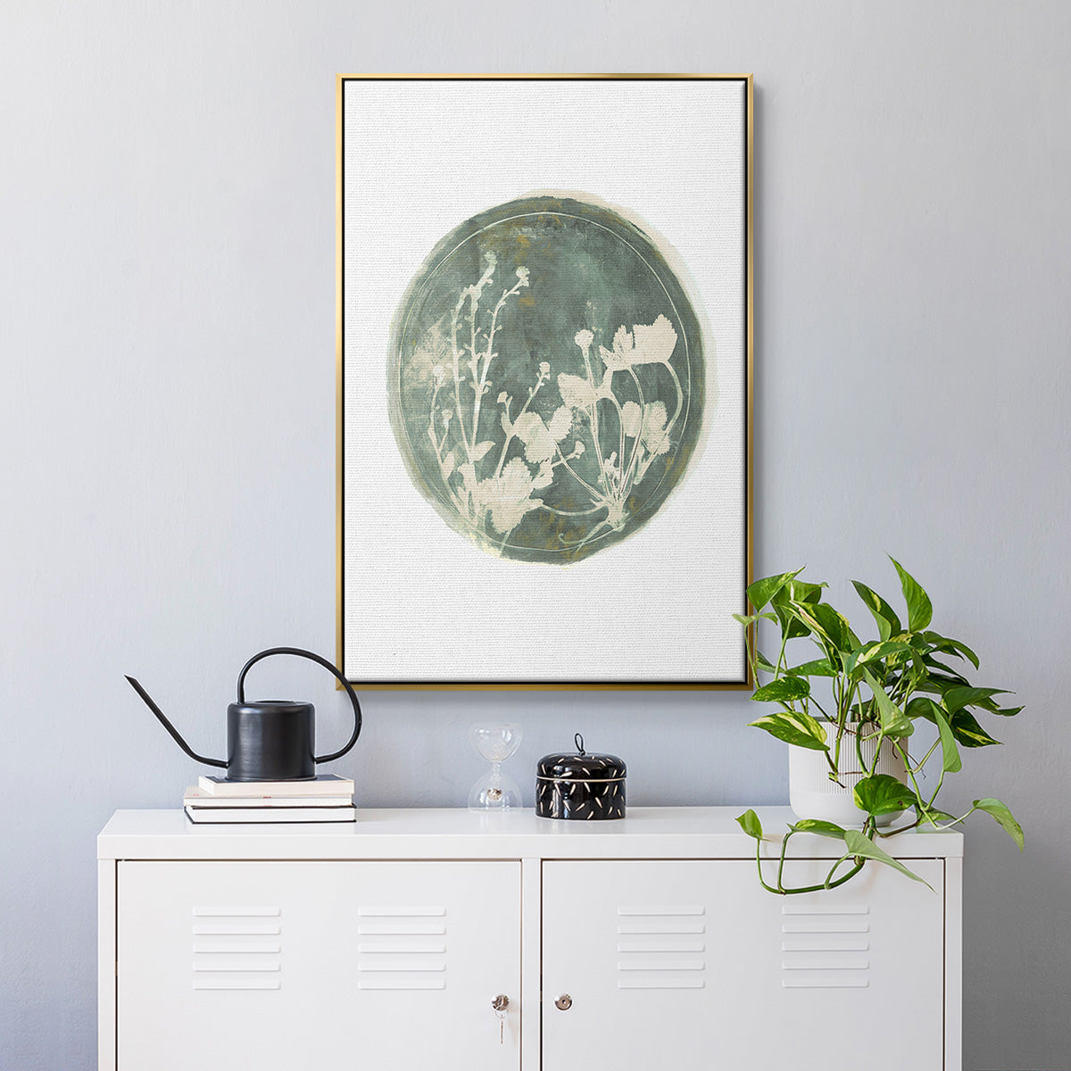 Strawberries and Forge I - Floater Framed Canvas Print