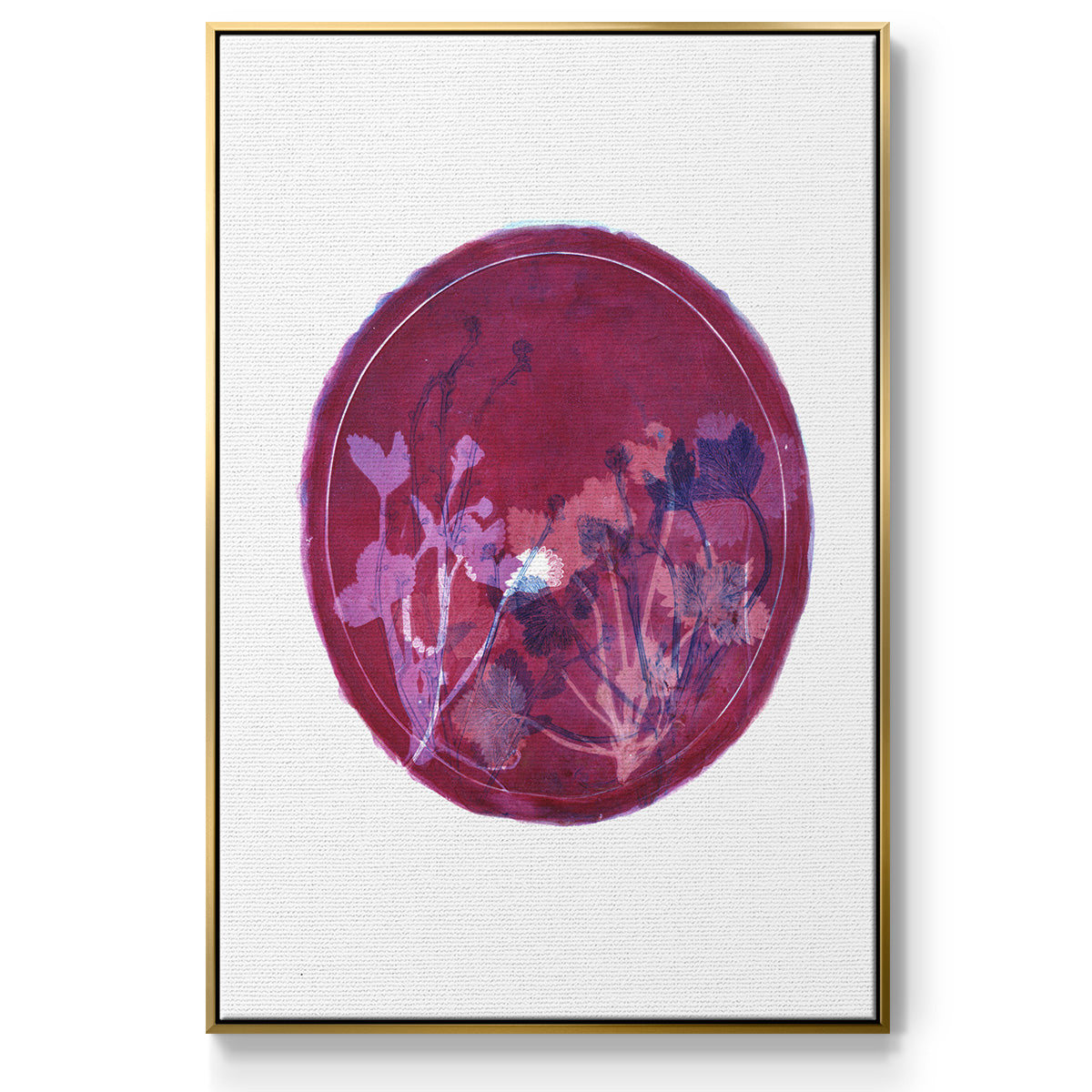 Strawberries and Forg II - Floater Framed Canvas Print