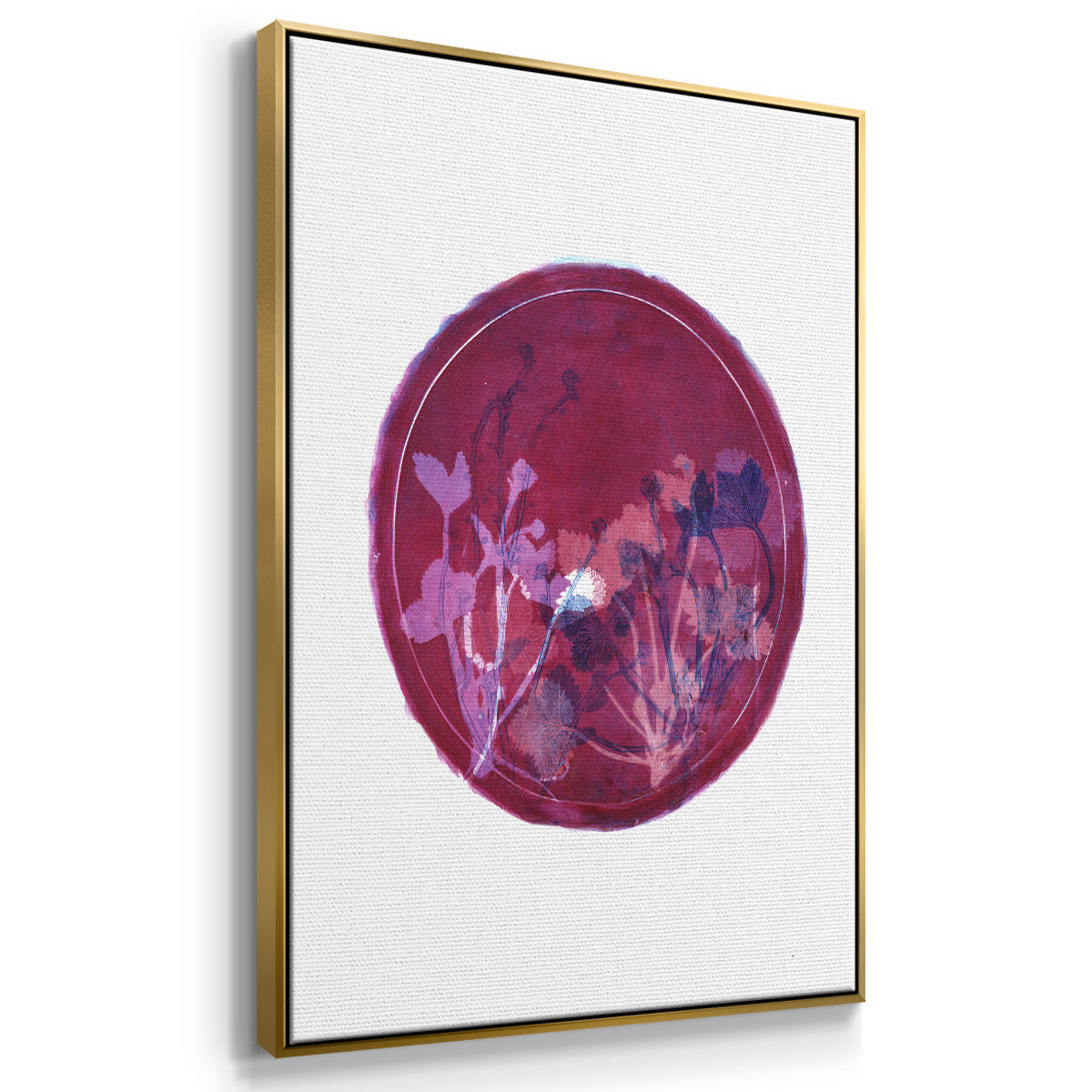Strawberries and Forg II - Floater Framed Canvas Print