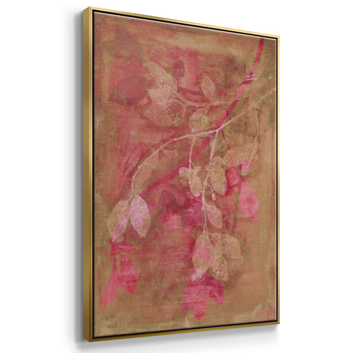 Branching Out IV - Floater Framed Canvas Print