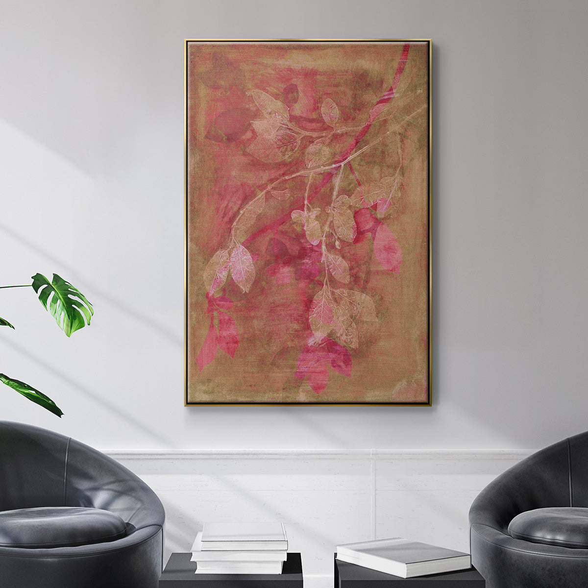 Branching Out IV - Floater Framed Canvas Print