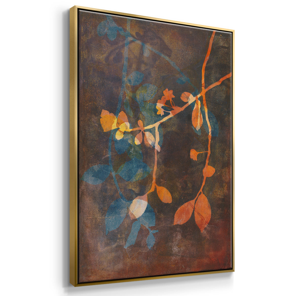 Branching Out V - Floater Framed Canvas Print