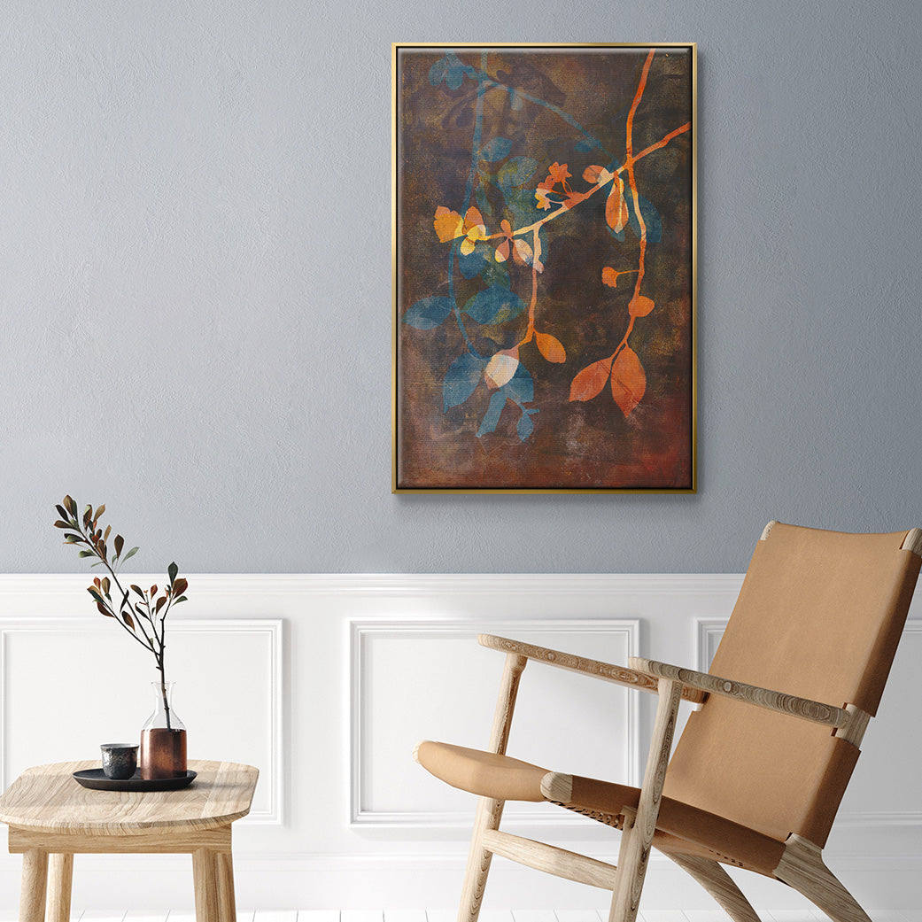 Branching Out V - Floater Framed Canvas Print