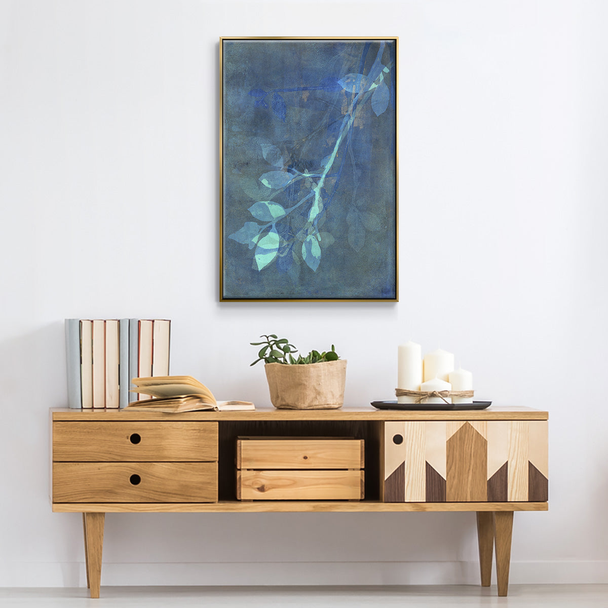Branching Out VIII - Floater Framed Canvas Print