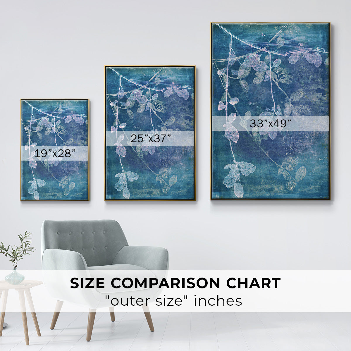 Branching Out VII - Floater Framed Canvas Print