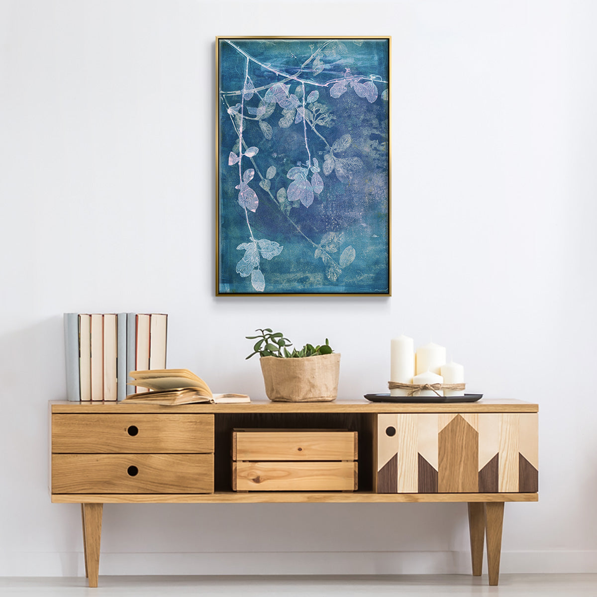Branching Out VII - Floater Framed Canvas Print