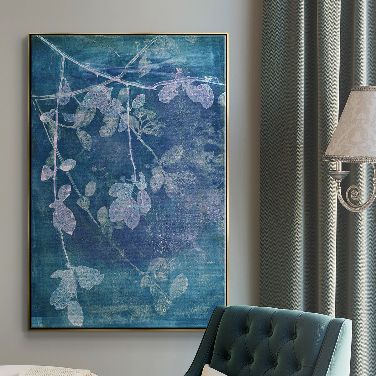 Branching Out VII - Floater Framed Canvas Print