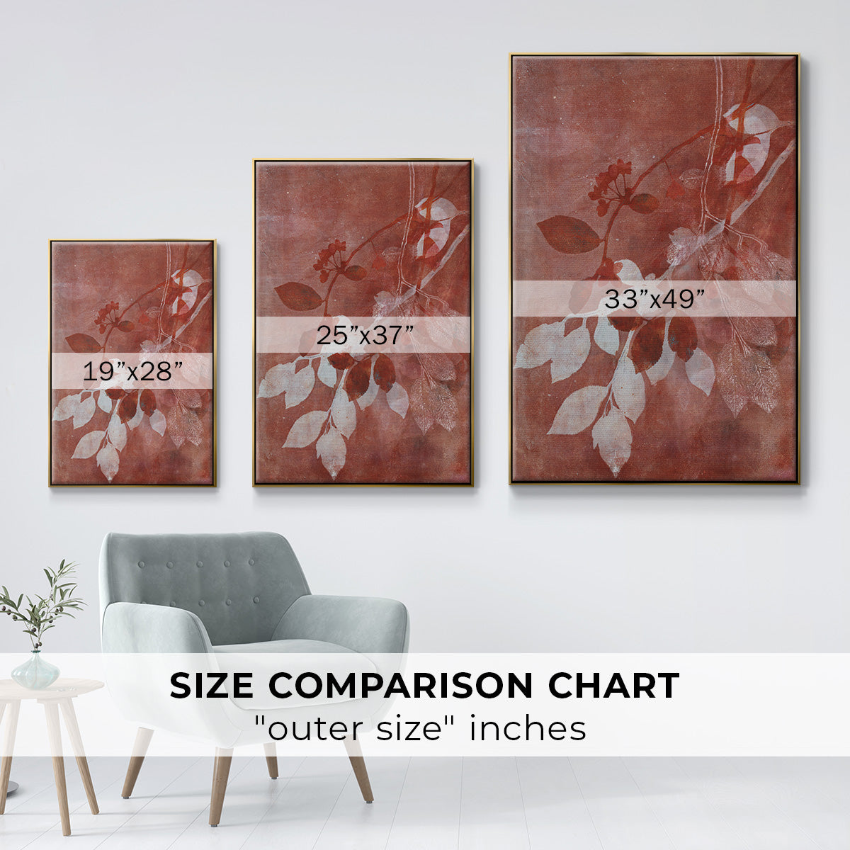 Branching Out XVI - Floater Framed Canvas Print