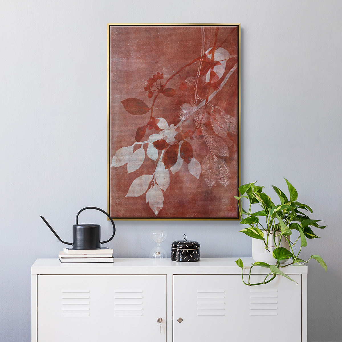 Branching Out XVI - Floater Framed Canvas Print